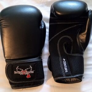 12 oz Black KickBoxing Gloves